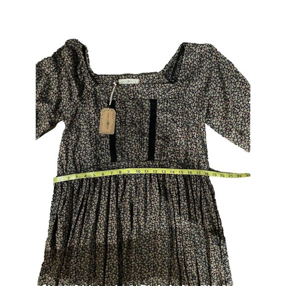 Natural Life Multicolor Floral Pattern Maxi Shirt long Dress Boho size S- New - Picture 5 of 6